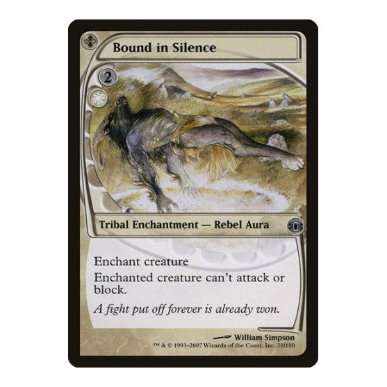 Bound in Silence (FUT) #20 Uncommon Future Sight Magic: The Gathering: 2007
