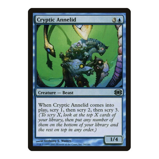 Cryptic Annelid (FUT) #34 Uncommon (Lightly Played) Future Sight Magic: The Gathering: 2007