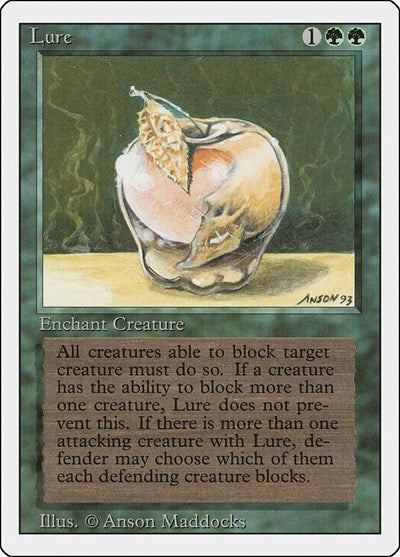 Lure (3ED) #212 Uncommon (Heavily Played) Revised Edition Magic: 1994