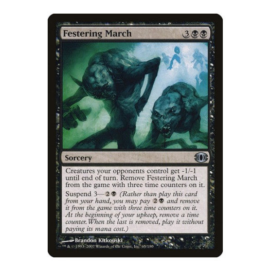 Festering March (FUT) #65 Uncommon (Heavily Played) Future Sight Magic: The Gathering: 2007