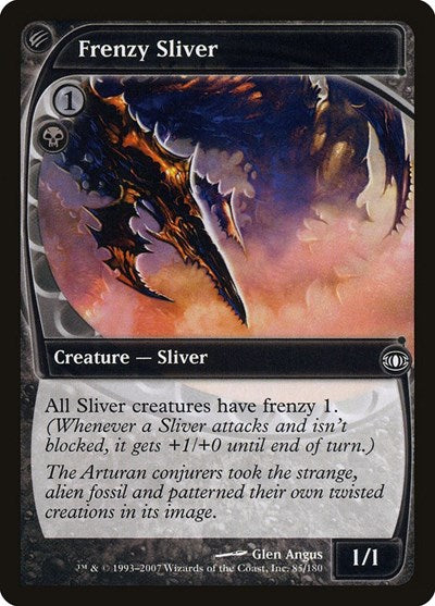 Frenzy Sliver (FUT) #85 Common (Lightly Played) Future Sight Magic: The Gathering: 2007