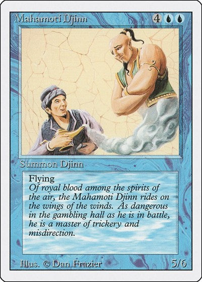 Mahamoti Djinn (3ED) #66 Rare (Lightly Played) Revised Edition Magic: The Gathering: 1994