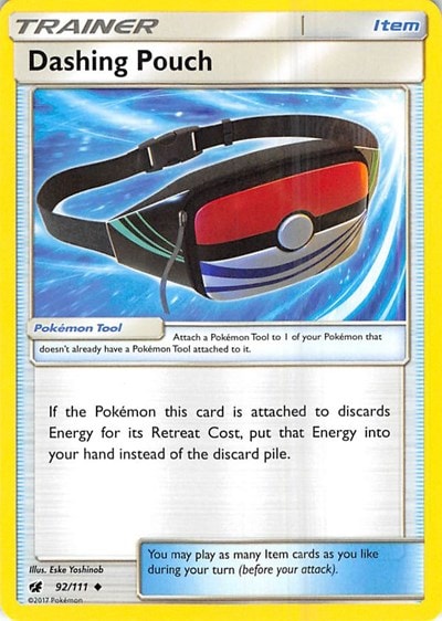 Dashing Pouch (SM04) #92/111 Uncommon (Moderately Played) SM - Crimson Invasion Pokemon: 2017