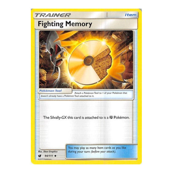 Fighting Memory (SM04) #94/111 Uncommon (Moderately Played) SM - Crimson Invasion Pokemon: 2017