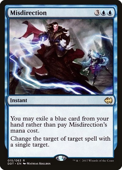 Misdirection (DDT) #15 Rare Duel Decks: Merfolk vs. Goblins Magic: The Gathering: 2017