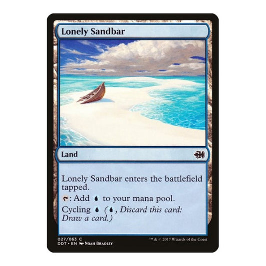 Lonely Sandbar (DDT) #27 Common (Moderately Played) Duel Decks: Merfolk vs. Goblins Magic: The Gathering: 2017