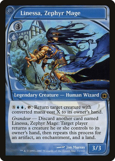 Linessa Zephyr Mage (FUT) #51 Rare (Lightly Played) Future Sight Magic: The Gathering: 2007