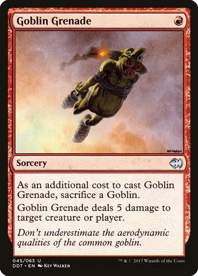 Goblin Grenade (DDT) #45 Uncommon (Lightly Played) Duel Decks: Merfolk vs. Goblins Magic: The Gathering: 2017