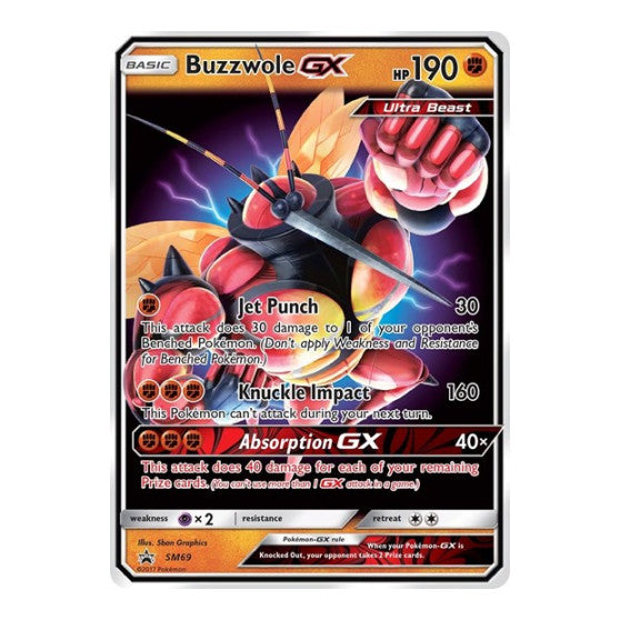 Buzzwole GX SM69 (SMP) #SM69 Promo (Holofoil Lightly Played) SM Promos Pokemon: 2016