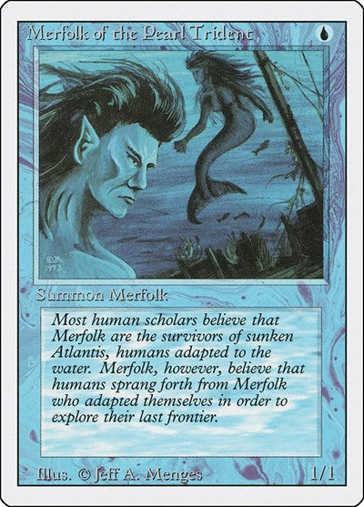 Merfolk of the Pearl Trident (3ED) #68 Common Revised Edition Magic: The Gathering: 1994