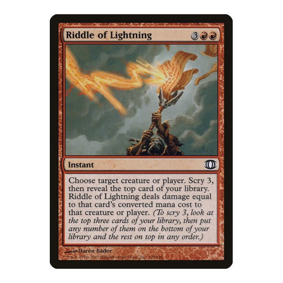 Riddle of Lightning (FUT) #105 Common (Moderately Played) Future Sight Magic: The Gathering: 2007