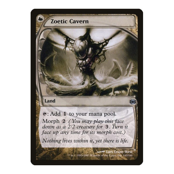 Zoetic Cavern (FUT) #180 Uncommon (Moderately Played) Future Sight Magic: The Gathering: 2007