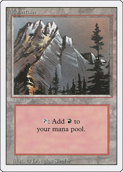 Mountain A (3ED) #301 Land (Heavily Played) Revised Edition Magic: The Gathering: 1994