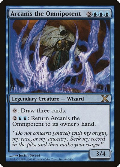 Arcanis the Omnipotent (10E) #66 Rare (Damaged) 10th Edition Magic: The Gathering: 2007
