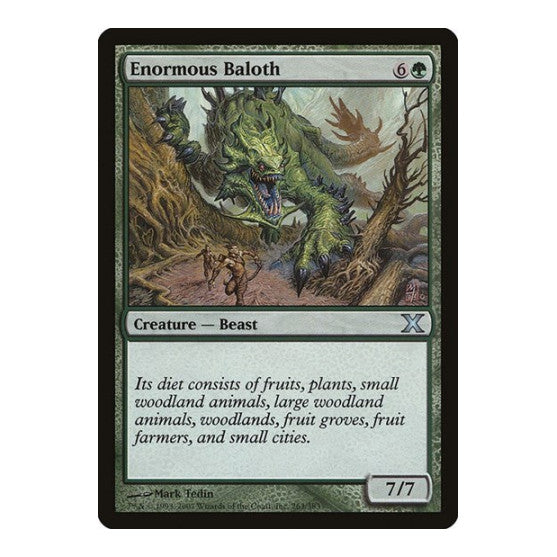 Enormous Baloth (10E) #263 Uncommon (Lightly Played) 10th Edition Magic: The Gathering: 2007