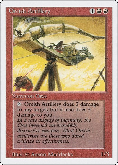 Orcish Artillery (3ED) #168 Uncommon (Heavily Played) Revised Edition Magic: 1994