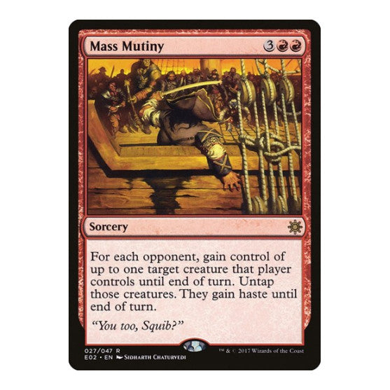 Mass Mutiny (E02) #27 Rare (Lightly Played) Explorers of Ixalan Magic: The Gathering: 2017