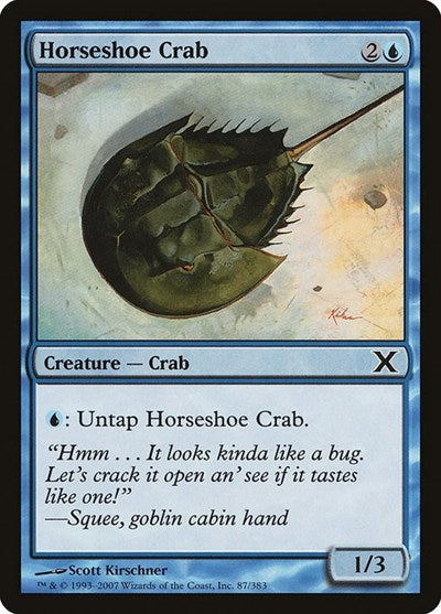 Horseshoe Crab (10E) #87 Common (Lightly Played) 10th Edition Magic: The Gathering: 2007