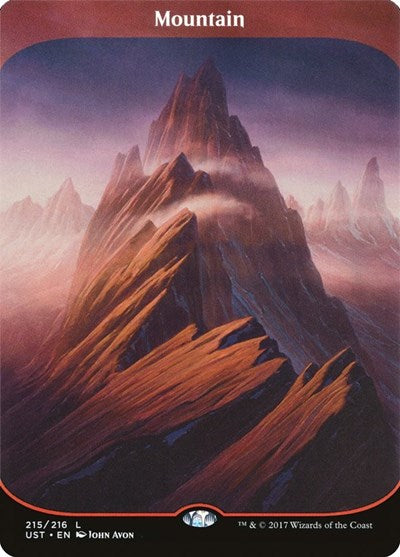 Mountain (UST) #215 Land (Lightly Played) Unstable Magic: 2017