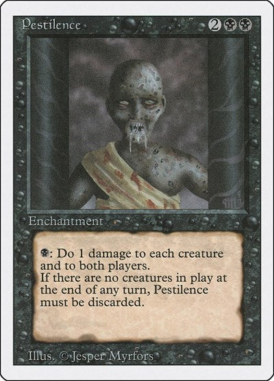 Pestilence (3ED) #122 Common Revised Edition Magic: The Gathering: 1994