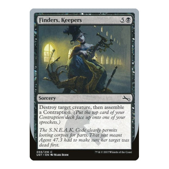 Finders, Keepers (UST) #55 Common (Lightly Played) Unstable Magic: The Gathering: 2017