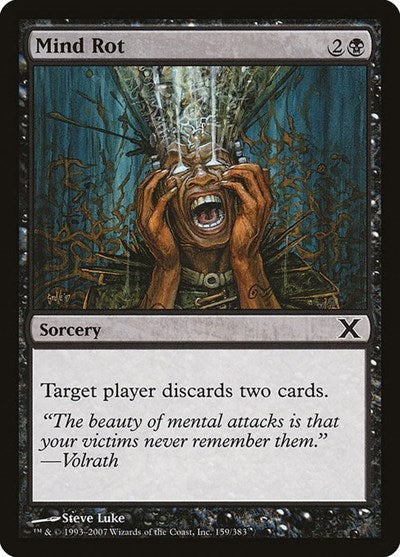 Mind Rot (10E) #159 Common (Lightly Played) 10th Edition Magic: The Gathering: 2007
