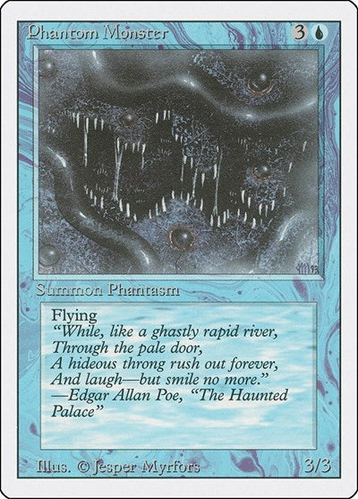 Phantom Monster (3ED) #71 Uncommon (Heavily Played) Revised Edition Magic: 1994