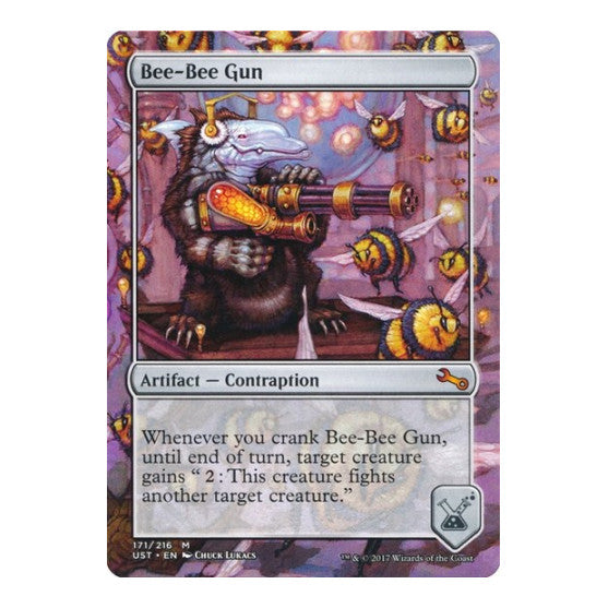 Bee-Bee Gun (UST) #171 Mythic Rare (Lightly Played) Unstable Magic: The Gathering: 2017