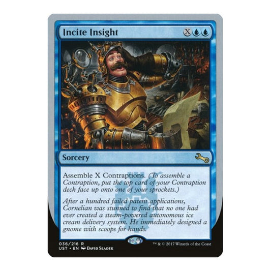 Incite Insight (UST) #36 Rare (Lightly Played) Unstable Magic: The Gathering: 2017