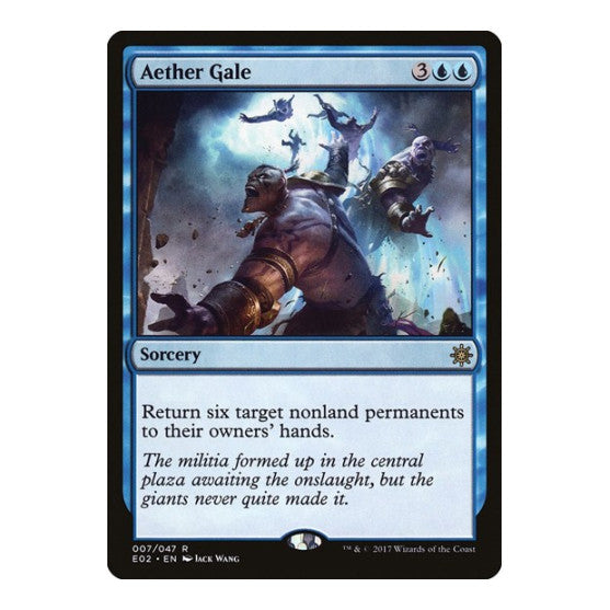 Aether Gale (E02) #7 Rare (Lightly Played) Explorers of Ixalan Magic: The Gathering: 2017