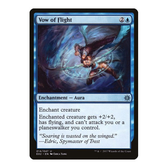 Vow of Flight (E02) #14 Uncommon (Lightly Played) Explorers of Ixalan Magic: The Gathering: 2017