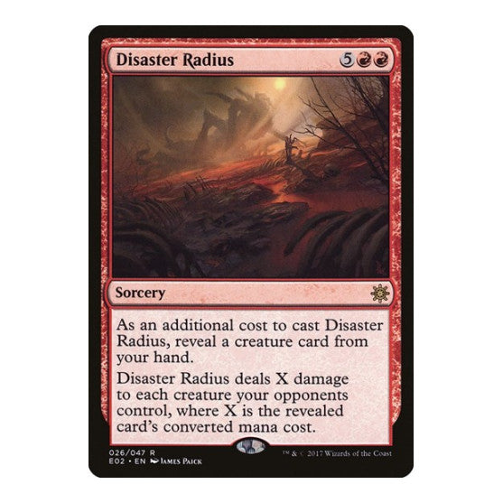 Disaster Radius (E02) #26 Rare (Lightly Played) Explorers of Ixalan Magic: The Gathering: 2017