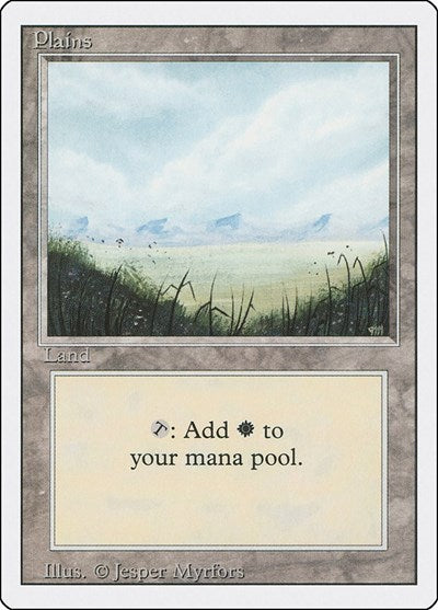 Plains A (3ED) #292 Land (Heavily Played) Revised Edition Magic: 1994