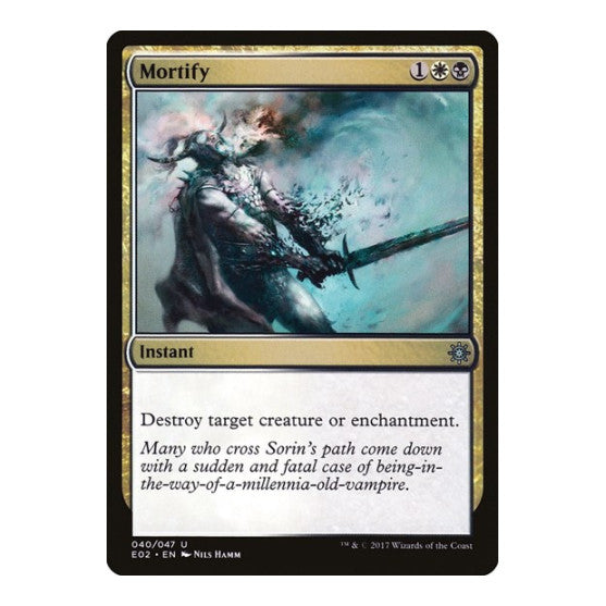 Mortify (E02) #40 Uncommon (Lightly Played) Explorers of Ixalan Magic: The Gathering: 2017