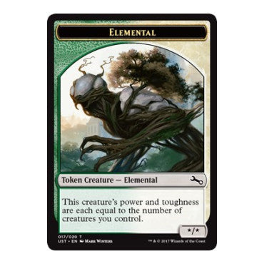 Elemental Token (017) (UST) #17 T (Foil Lightly Played) Unstable Magic: The Gathering: 2017