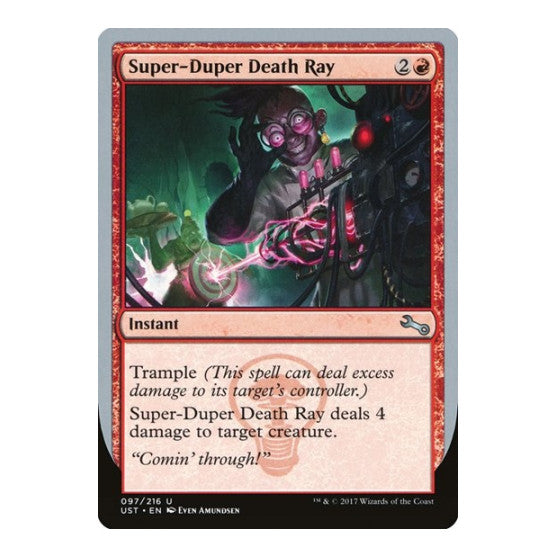 Super-Duper Death Ray (UST) #97 Uncommon (Lightly Played) Unstable Magic: The Gathering: 2017