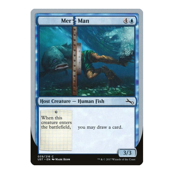 Mer Man (UST) #39 Common (Lightly Played) Unstable Magic: The Gathering: 2017
