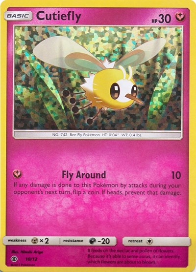 Cutiefly - 10/12 (M17) #010/012 Promo (Holofoil Moderately Played) McDonald's Promos 2017 Pokemon: 2017