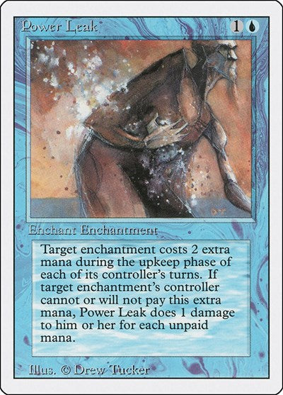 Power Leak (3ED) #73 Common (Heavily Played) Revised Edition Magic: The Gathering: 1994