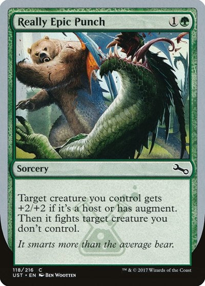 Really Epic Punch (UST) #118 Common (Lightly Played) Unstable Magic: The Gathering: 2017