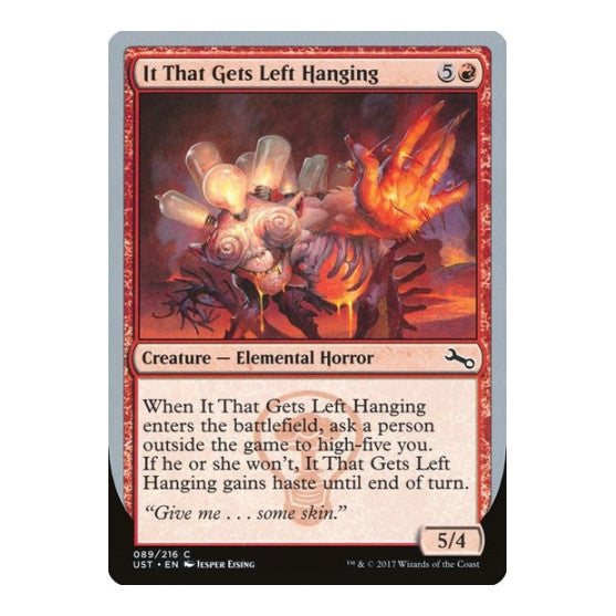 It That Gets Left Hanging (UST) #89 Common (Lightly Played) Unstable Magic: The Gathering: 2017