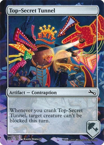 Top Secret Tunnel (UST) #207 Common (Lightly Played) Unstable Magic: The Gathering: 2017
