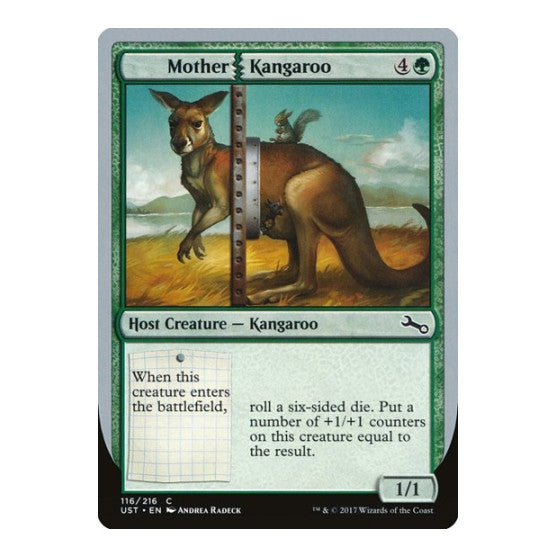 Mother Kangaroo (UST) #116 Common (Lightly Played) Unstable Magic: The Gathering: 2017