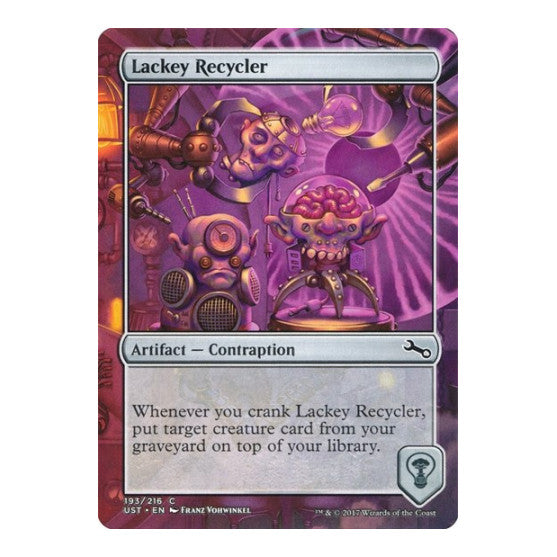 Lackey Recycler (UST) #193 Common (Lightly Played) Unstable Magic: The Gathering: 2017
