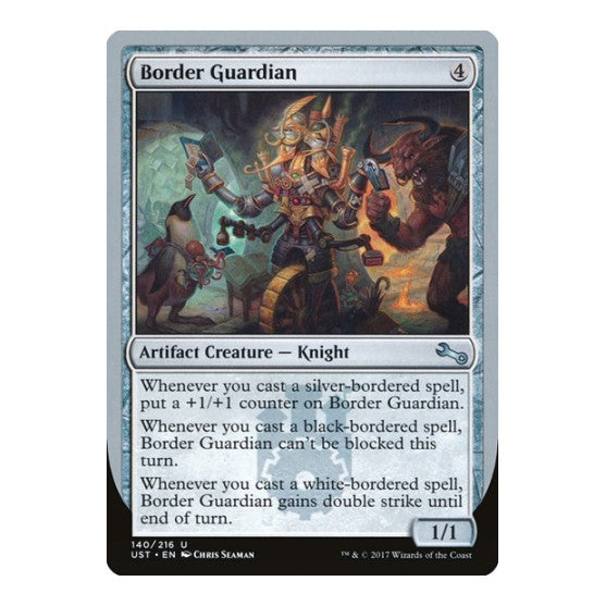 Border Guardian (UST) #140 Uncommon (Lightly Played) Unstable Magic: The Gathering: 2017