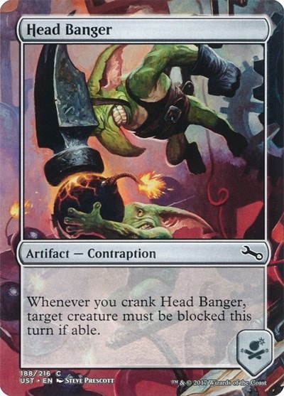 Head Banger (UST) #188 Common (Lightly Played) Unstable Magic: The Gathering: 2017