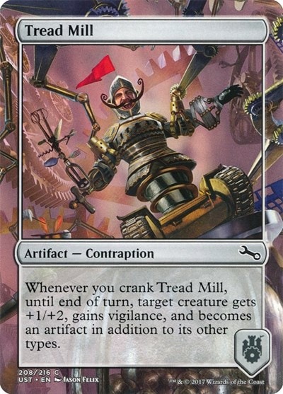 Tread Mill (UST) #208 Common (Lightly Played) Unstable Magic: The Gathering: 2017