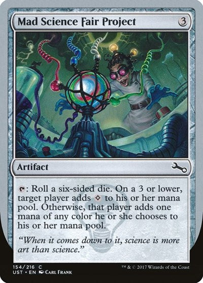 Mad Science Fair Project (UST) #154 Common (Lightly Played) Unstable Magic: The Gathering: 2017