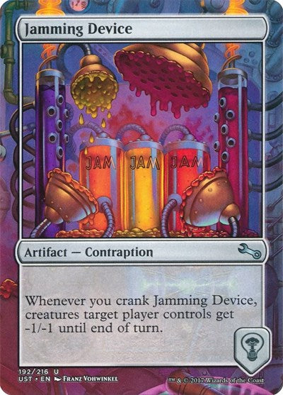 Jamming Device (UST) #192 Uncommon (Lightly Played) Unstable Magic: The Gathering: 2017