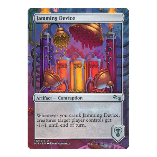 Jamming Device (UST) #192 Uncommon (Lightly Played) Unstable Magic: The Gathering: 2017